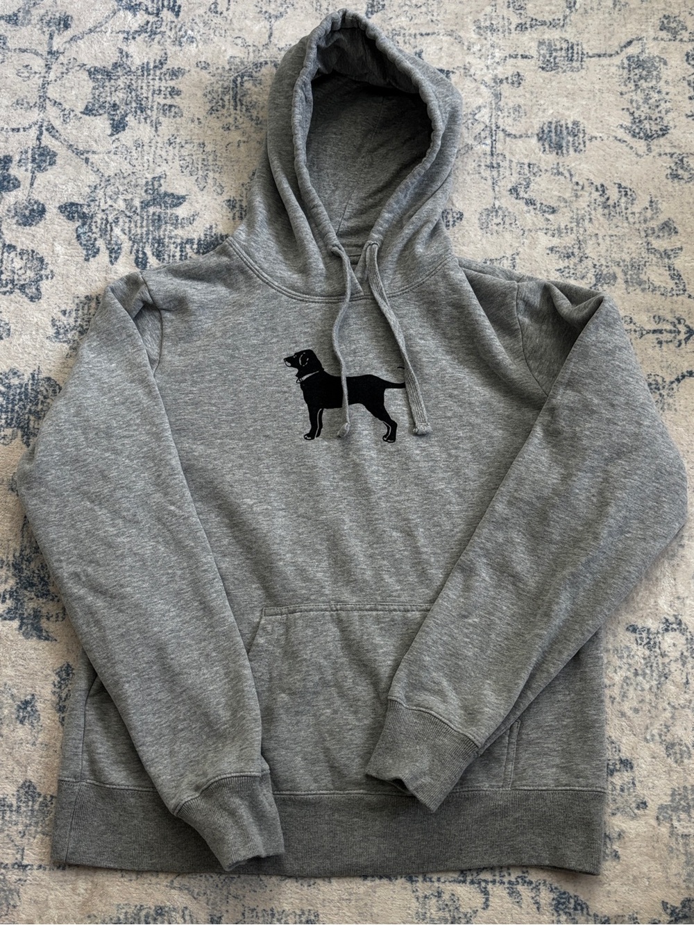 The Black Dog Heather Gray Hoodie with Logo